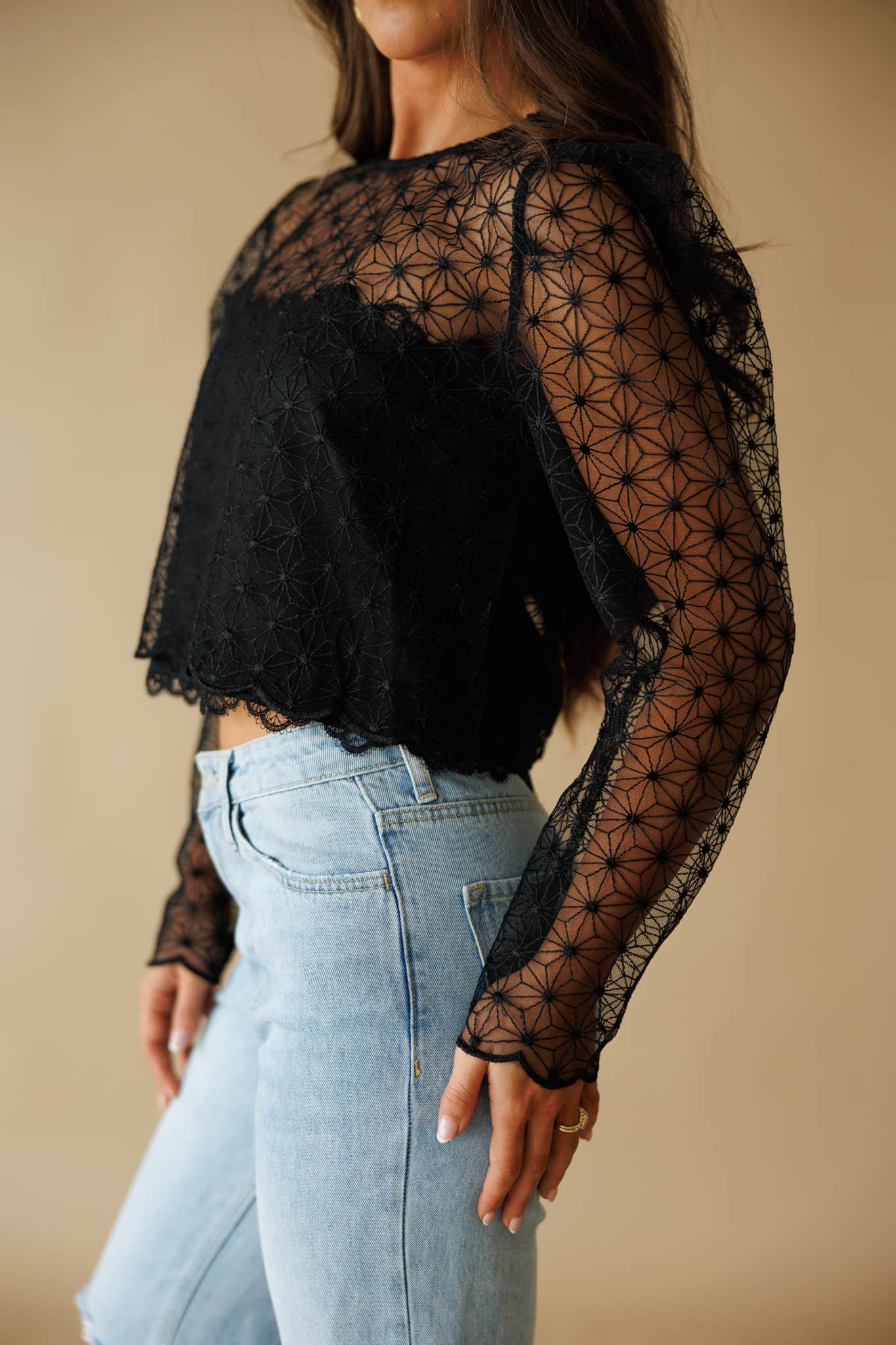 Mesh Flower Top - Image 4