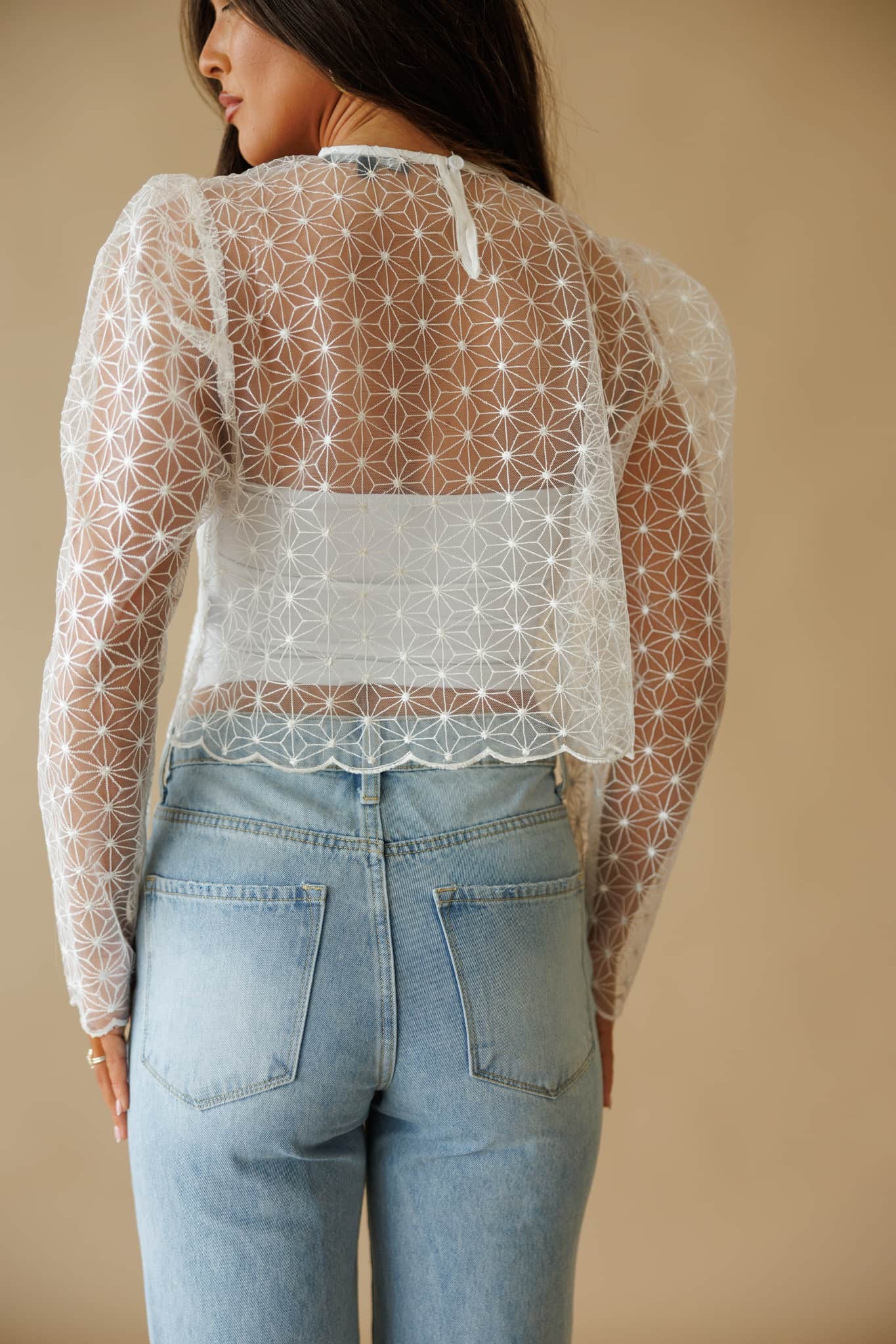 Mesh Flower Top - Image 6
