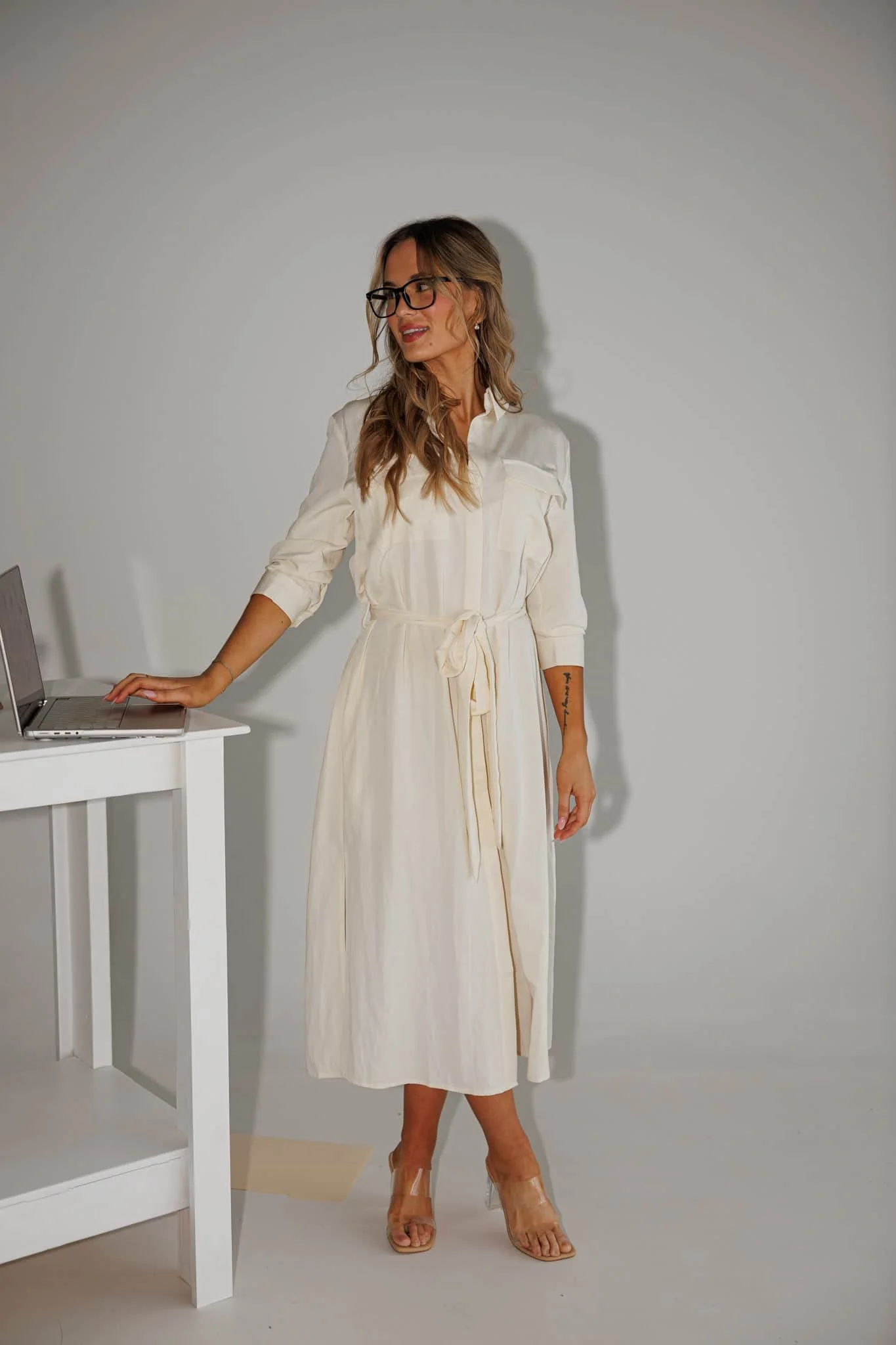 Modern Meeting Midi Dress - Image 5