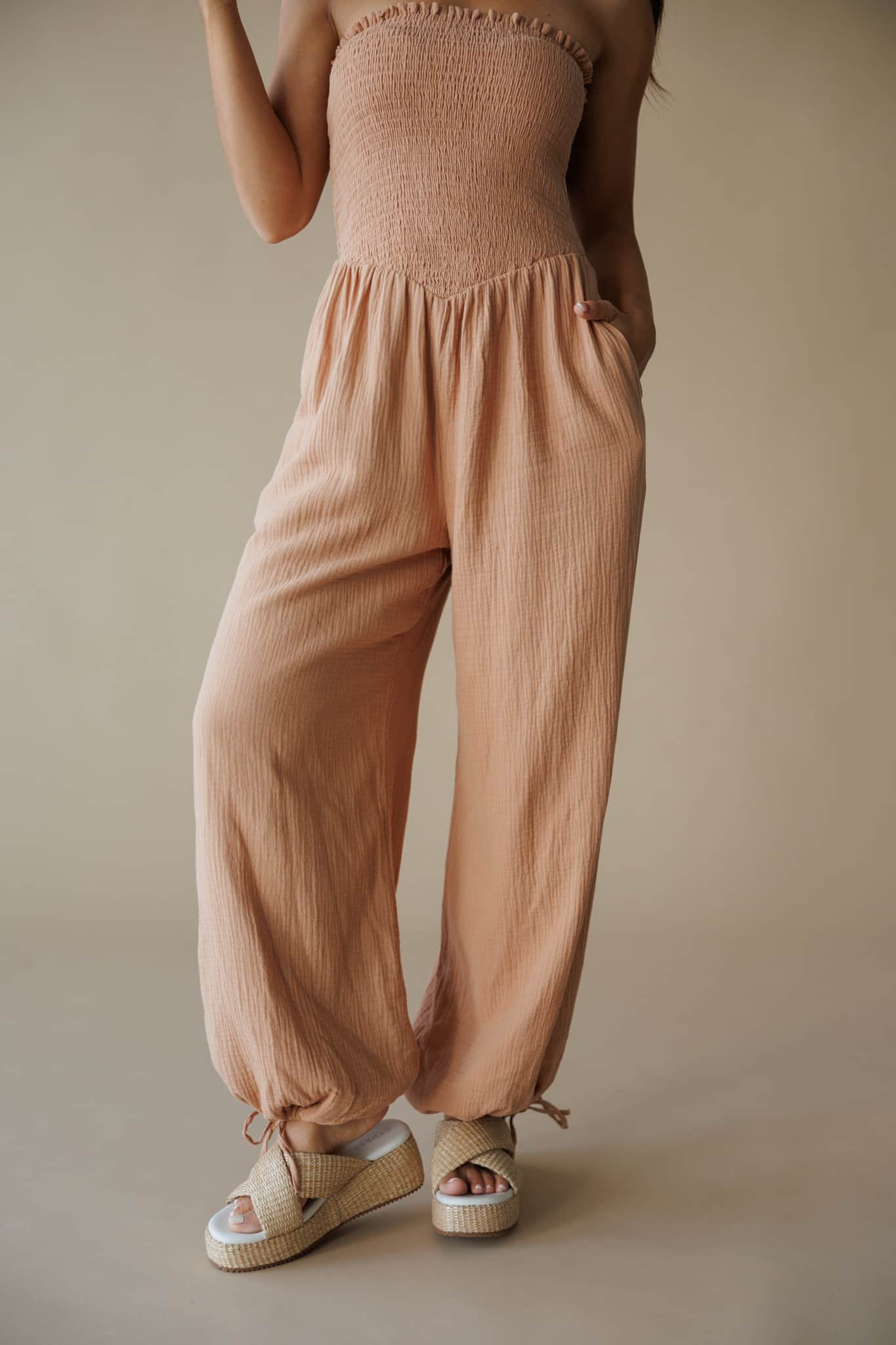 Chevron Waist Jumpsuit - Image 4