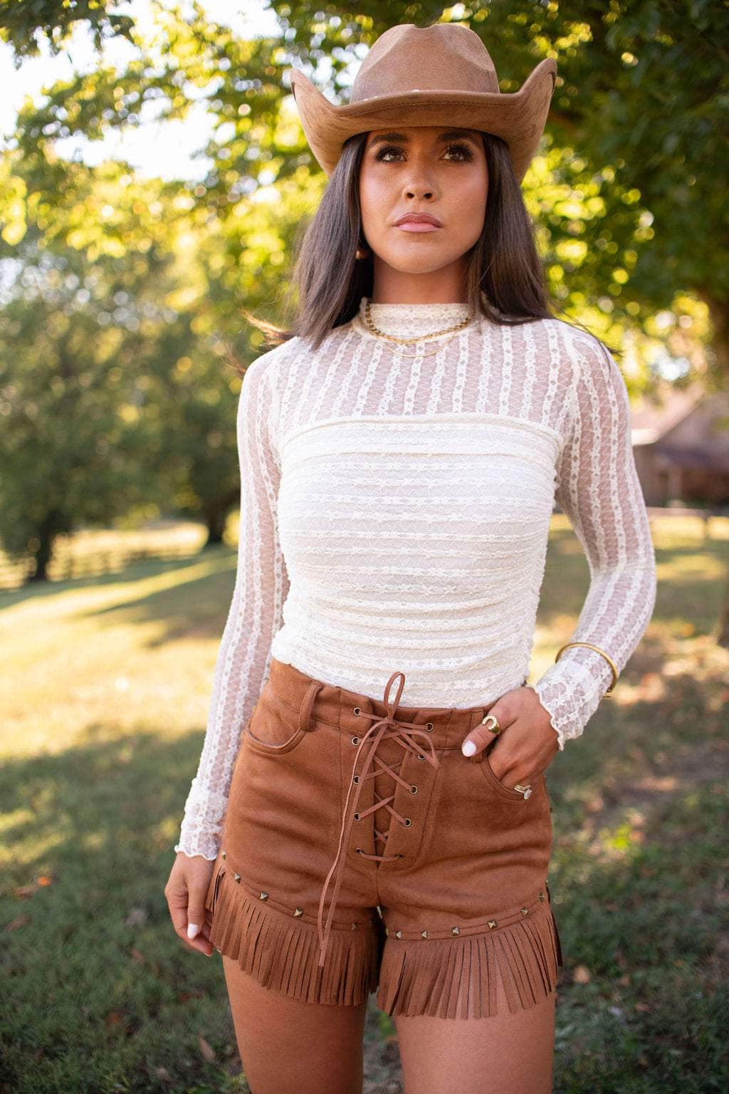 Loretta Lace Up Shorts - Image 4