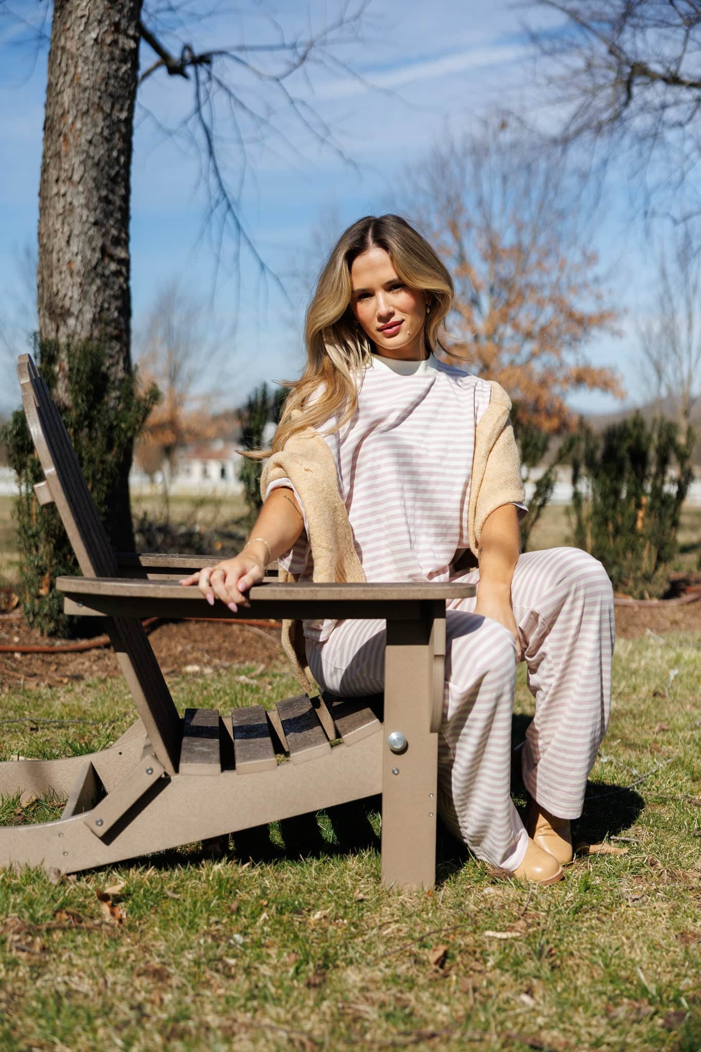 Porchlight Pink Striped Pants - Image 2