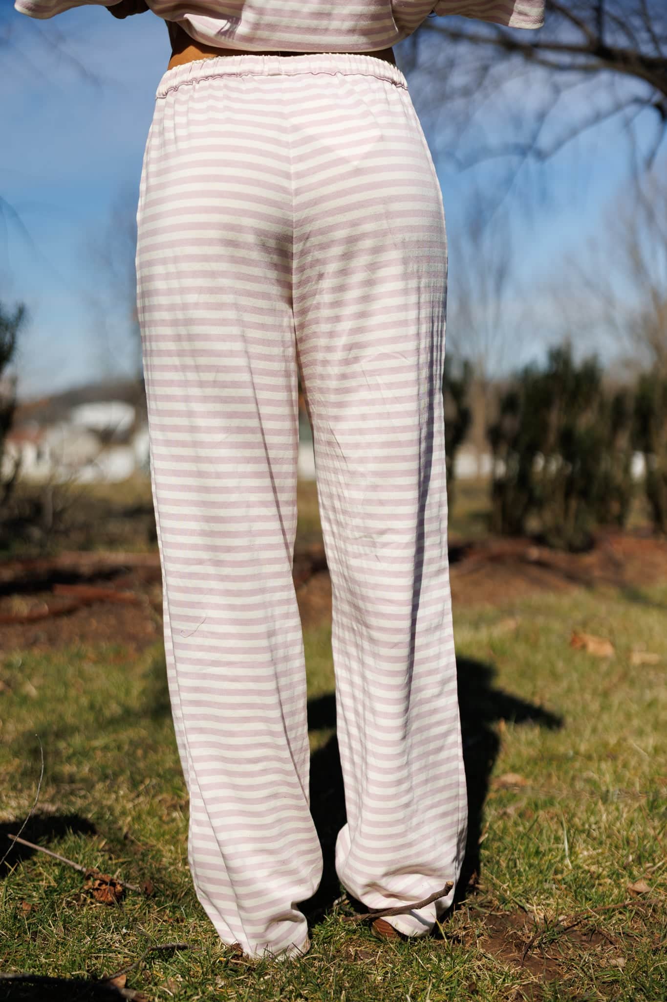 Porchlight Pink Striped Pants - Image 3