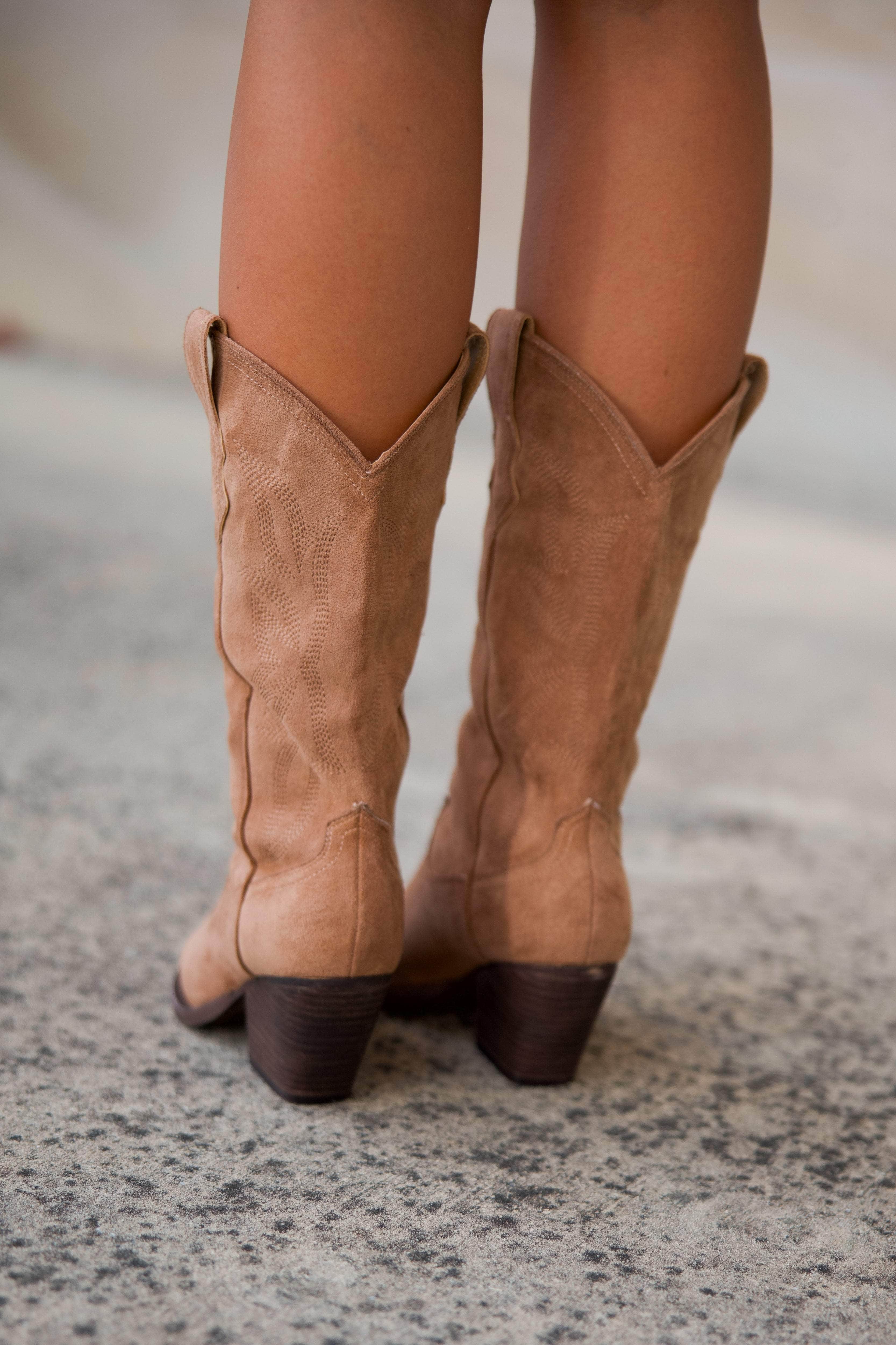 Suede Western Cowboy Boot - Image 6
