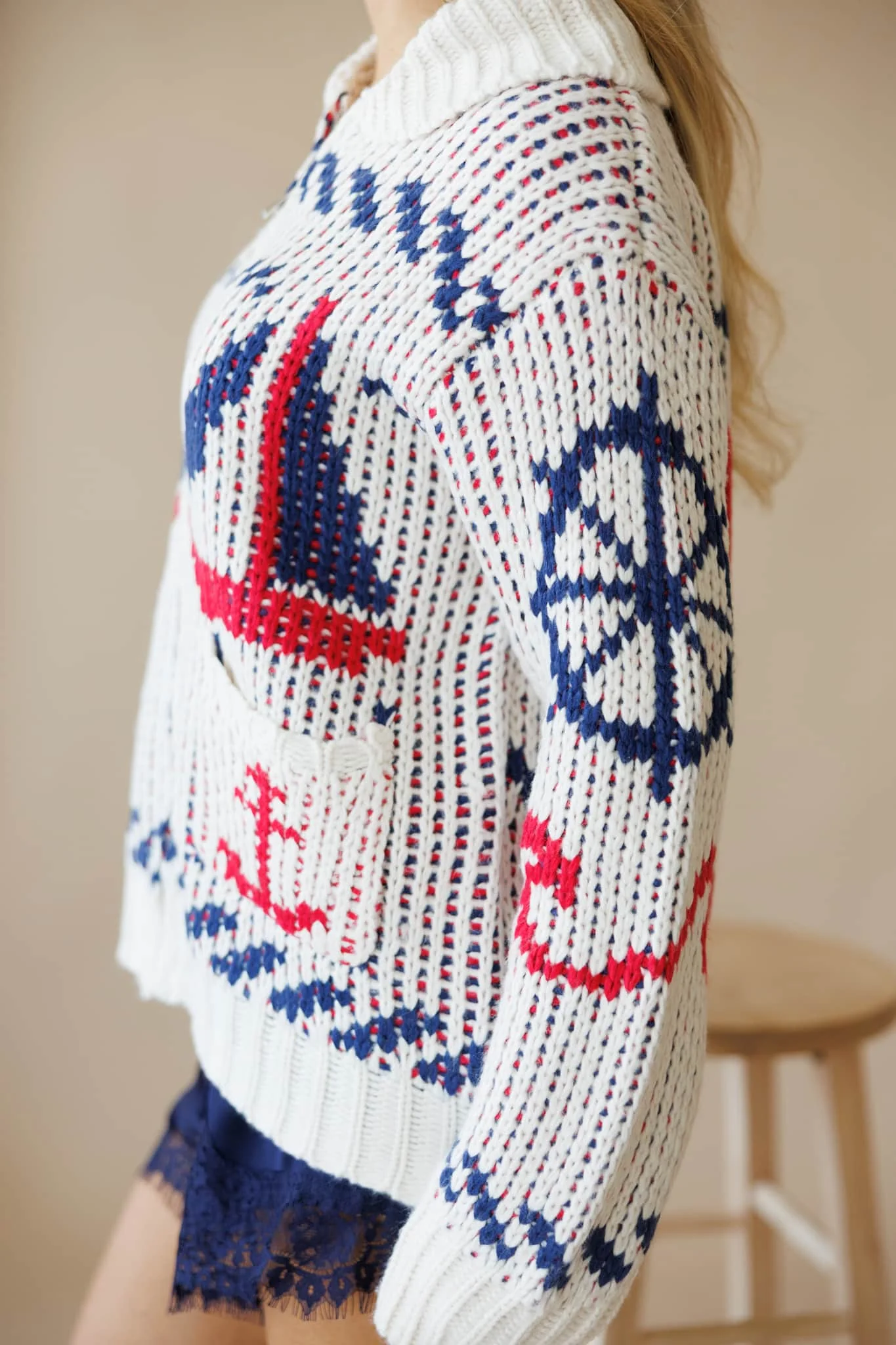 Sailboat Knit Cardigan - Image 5