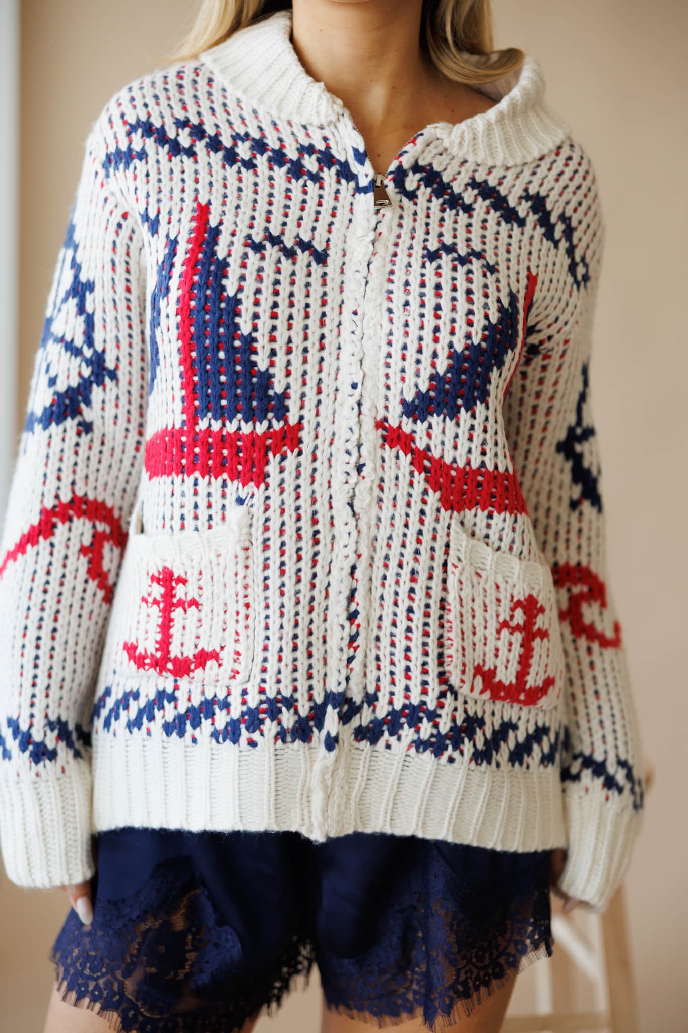 Sailboat Knit Cardigan - Image 6