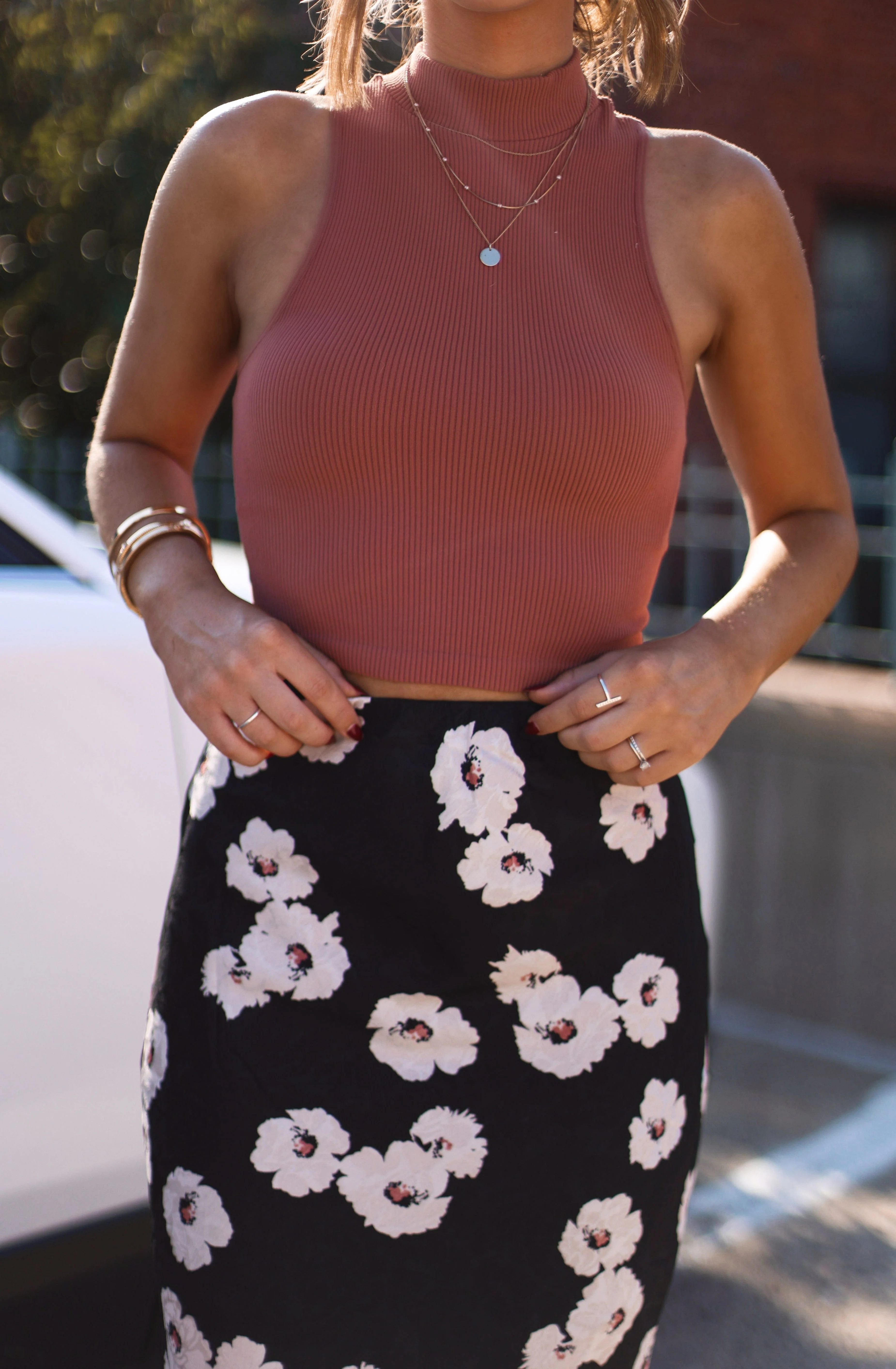 Secret Rumor Floral Skirt - Image 3