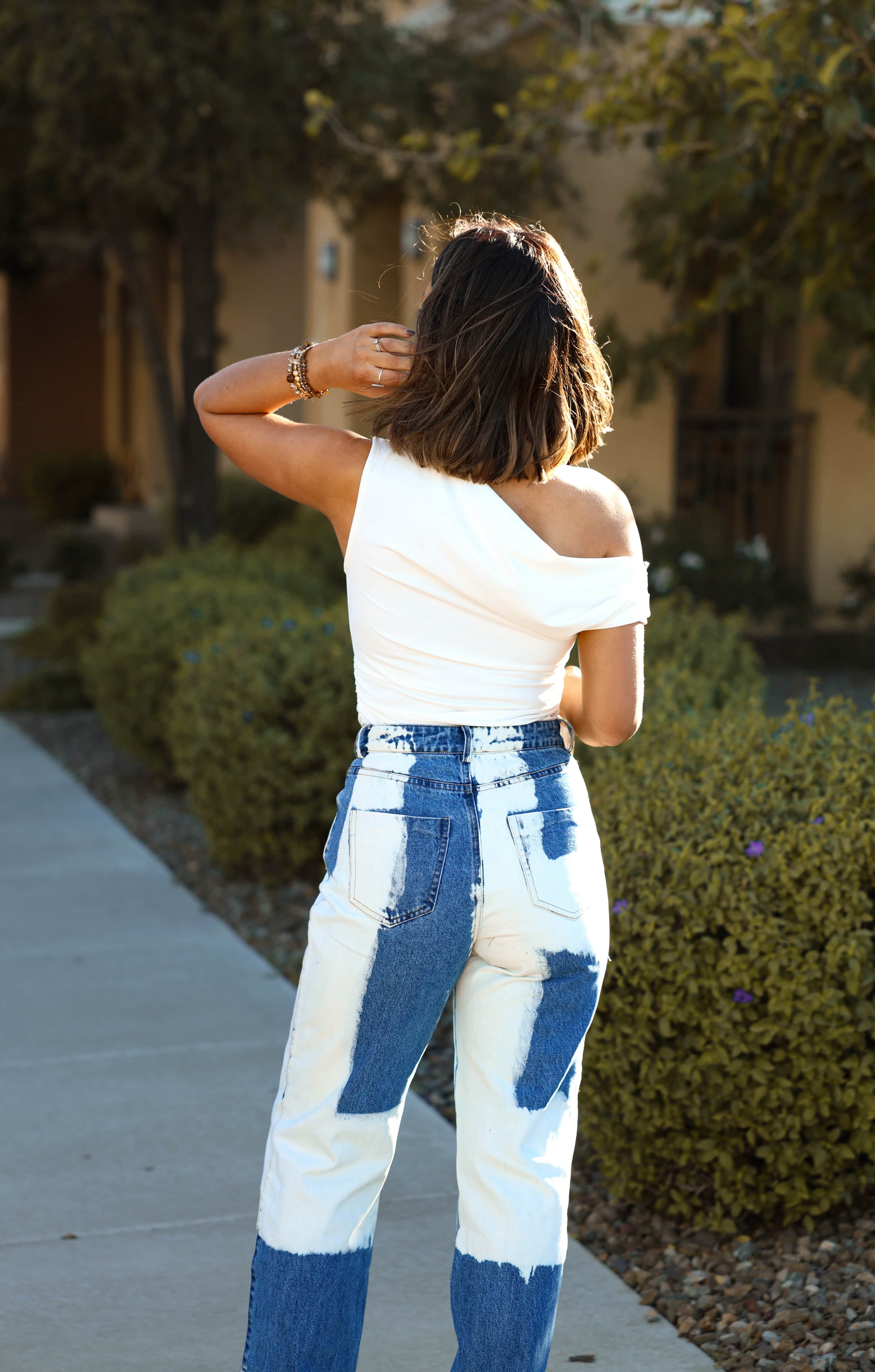 Shifted One Shoulder Top - Image 3