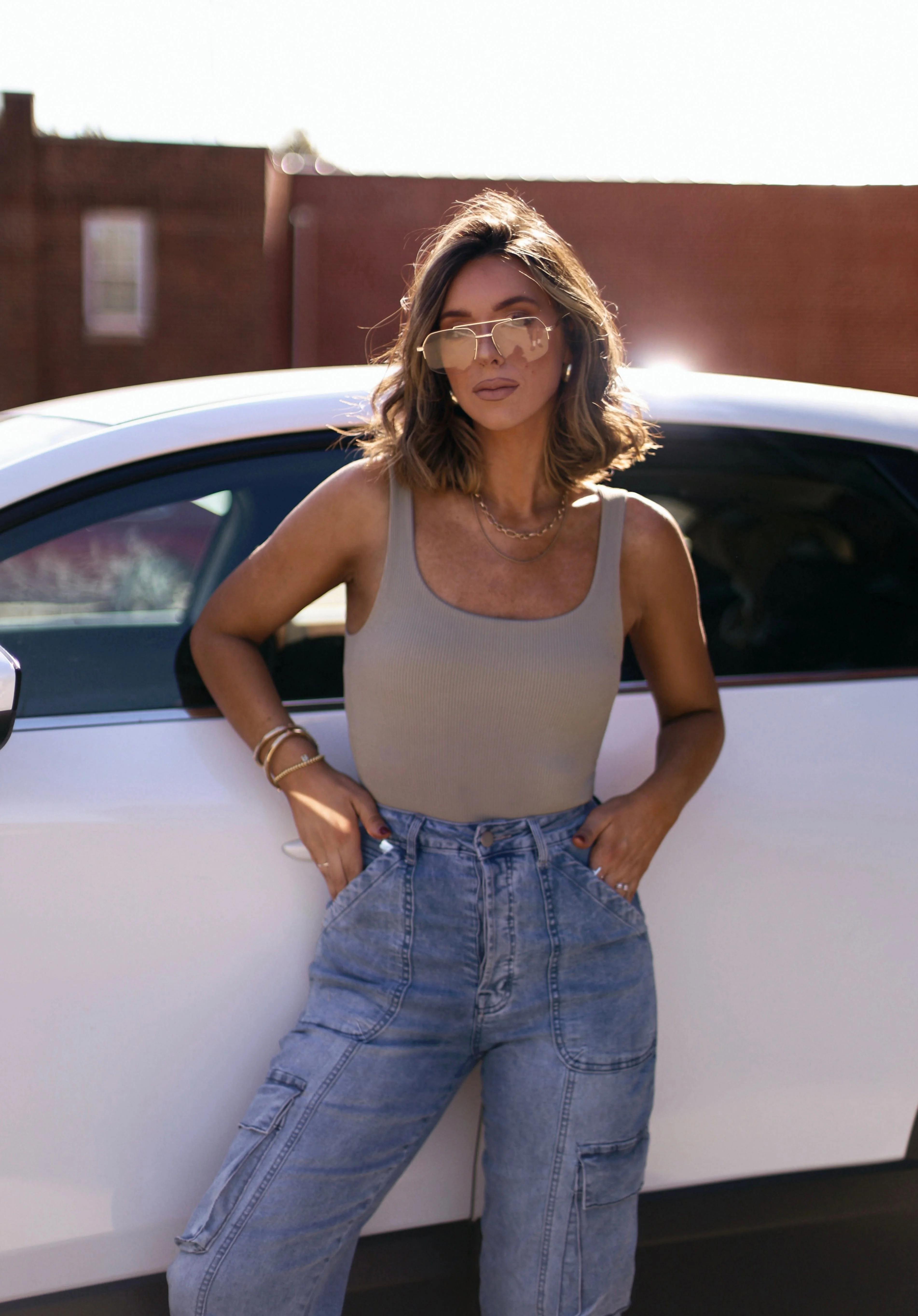 Square Neck Staple Bodysuit - Image 4