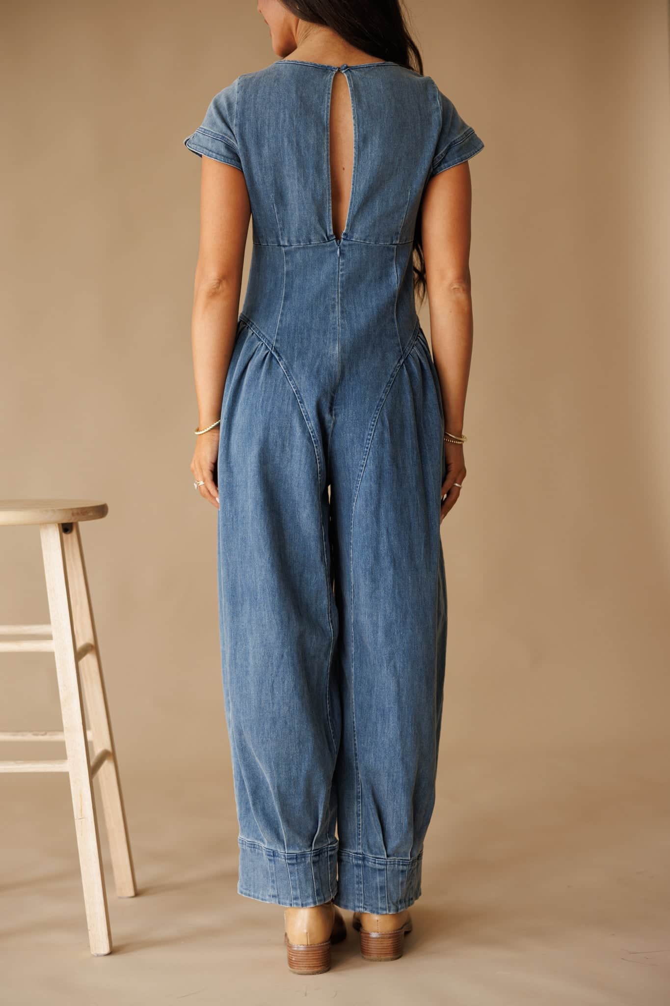 Stevie Denim Jumpsuit - Image 8