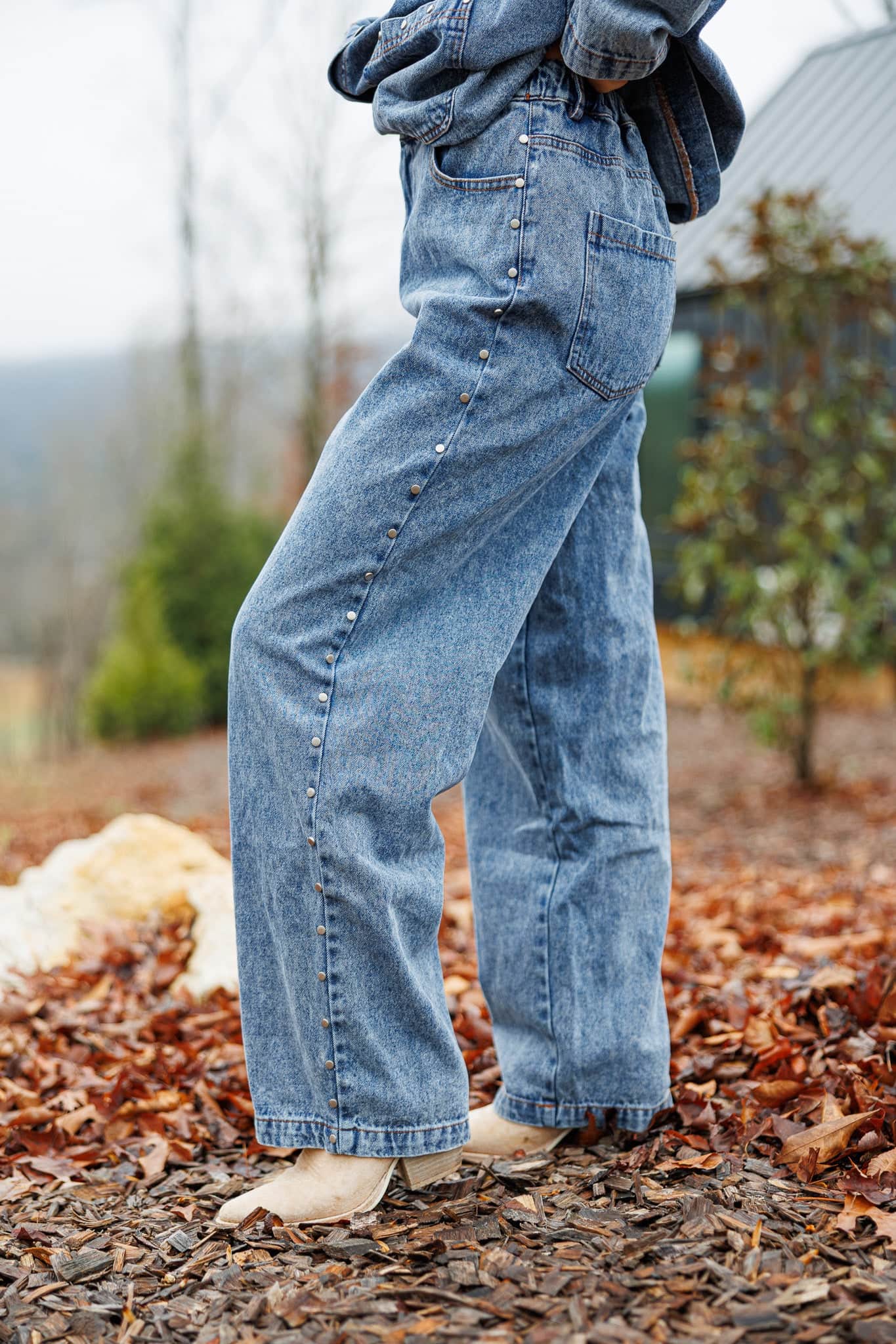 Studded Denim Jean - Image 2