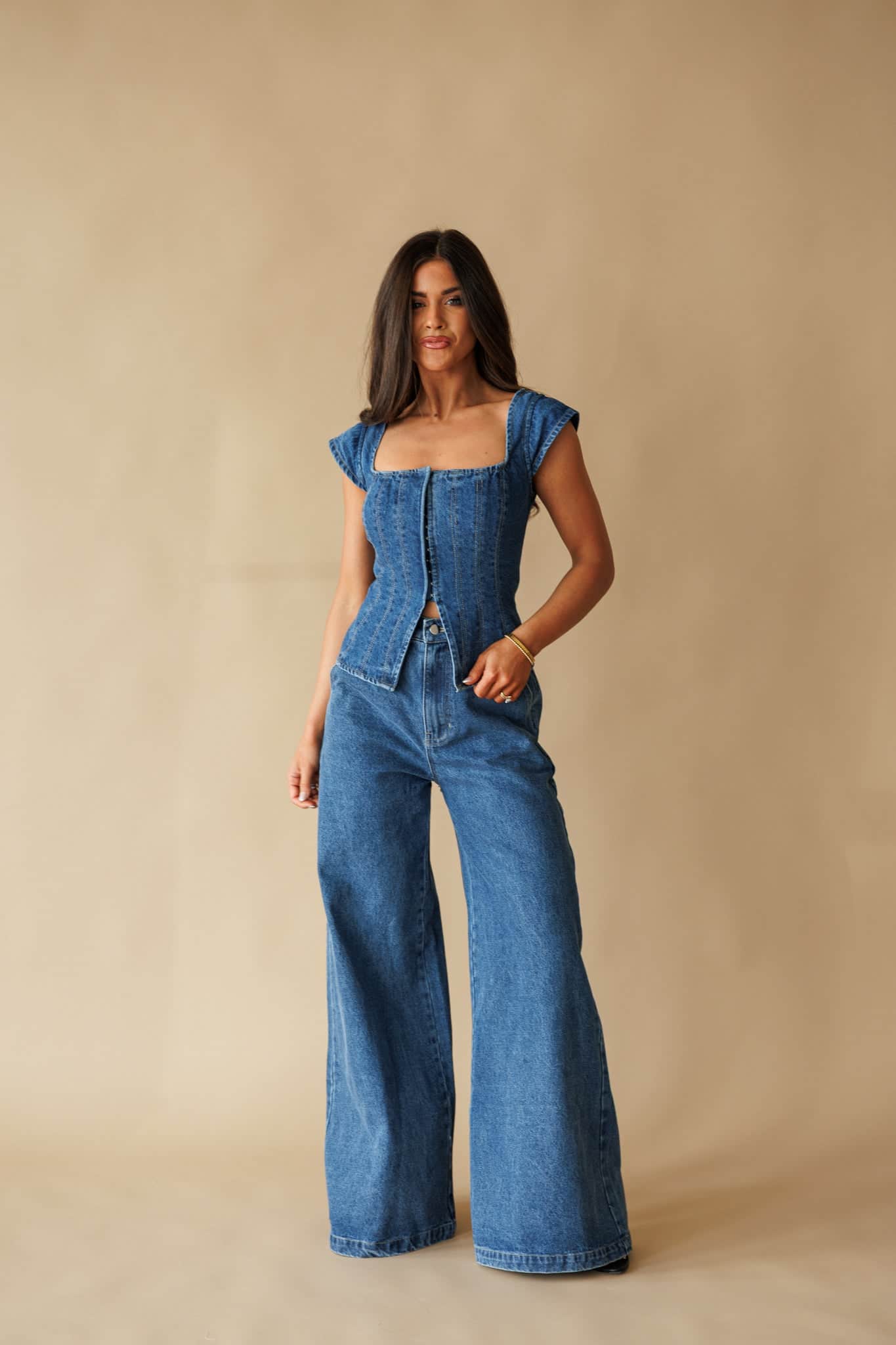 The Downtown Denim Top - Image 5