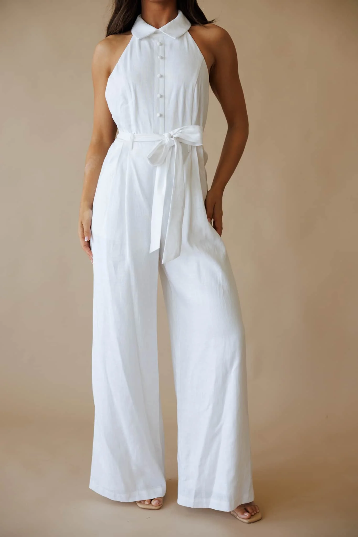 Vacay Vow Linen Jumpsuit - Image 4