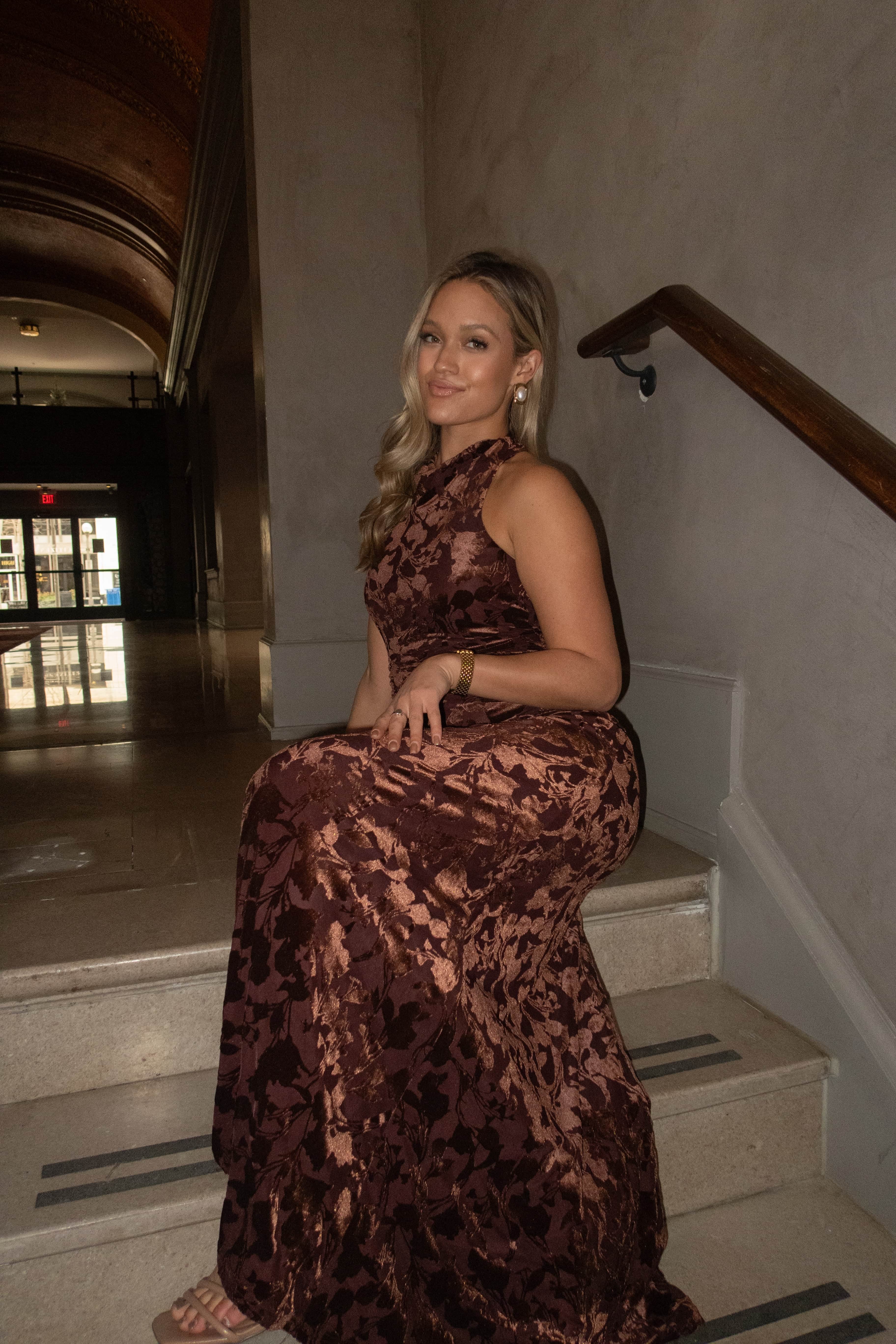 Velvet Hearth Maxi Dress - Image 3