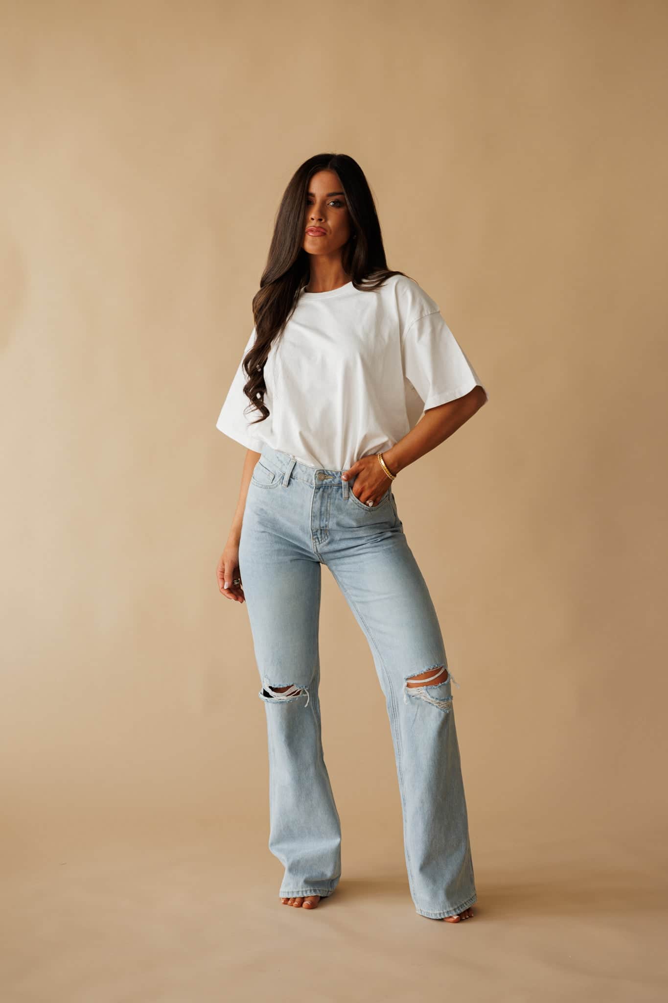 Vintage Flare Stretch Denim - Image 2