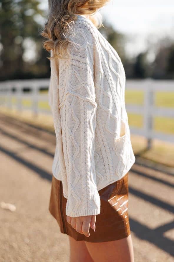 The Fireside Cable Cardigan - Image 4
