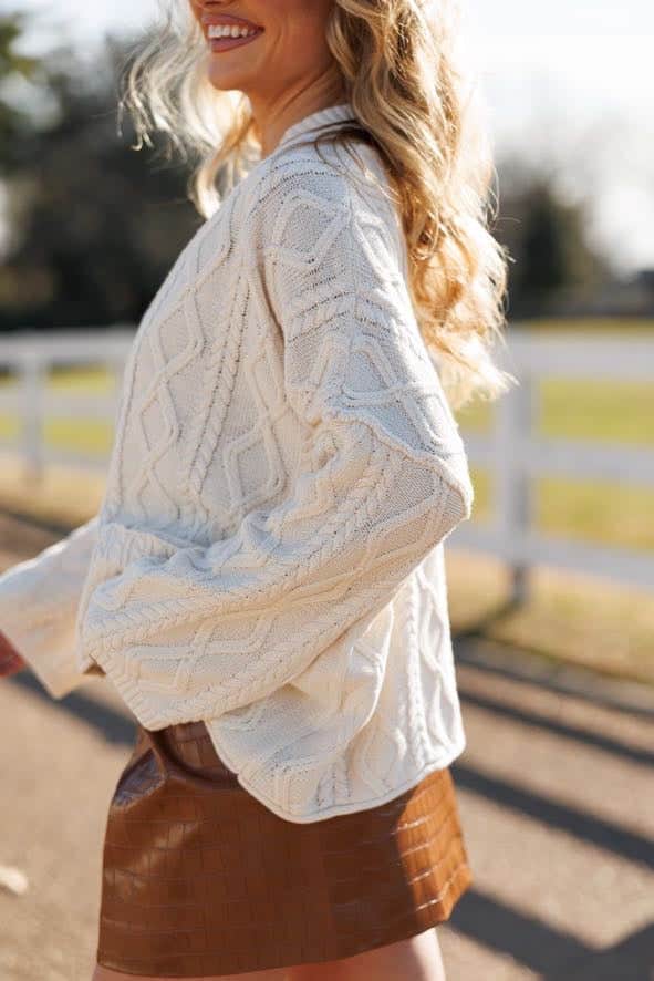 The Fireside Cable Cardigan - Image 5