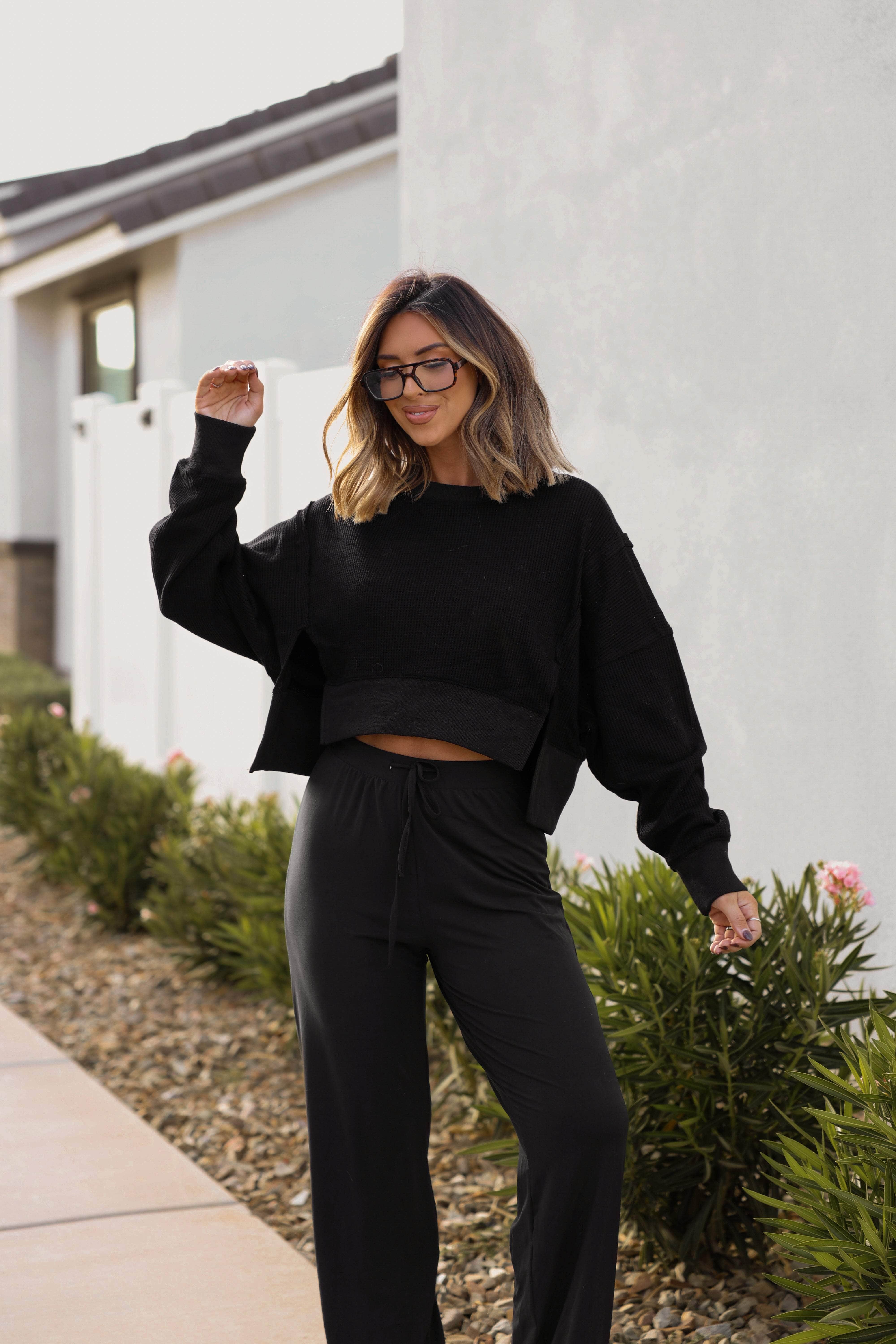 Warm Up Waffle Knit Top - Image 6