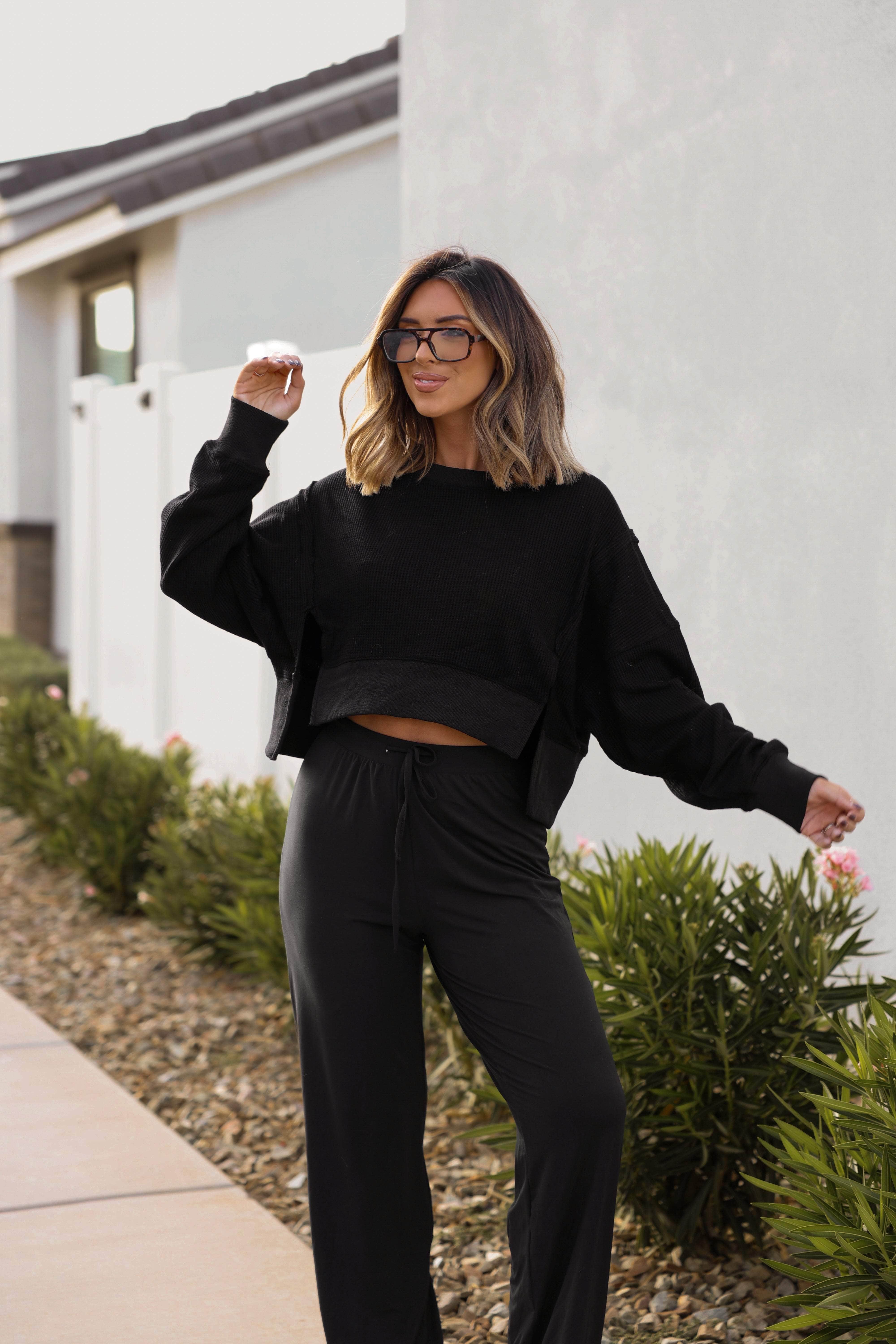 Warm Up Waffle Knit Top - Image 7