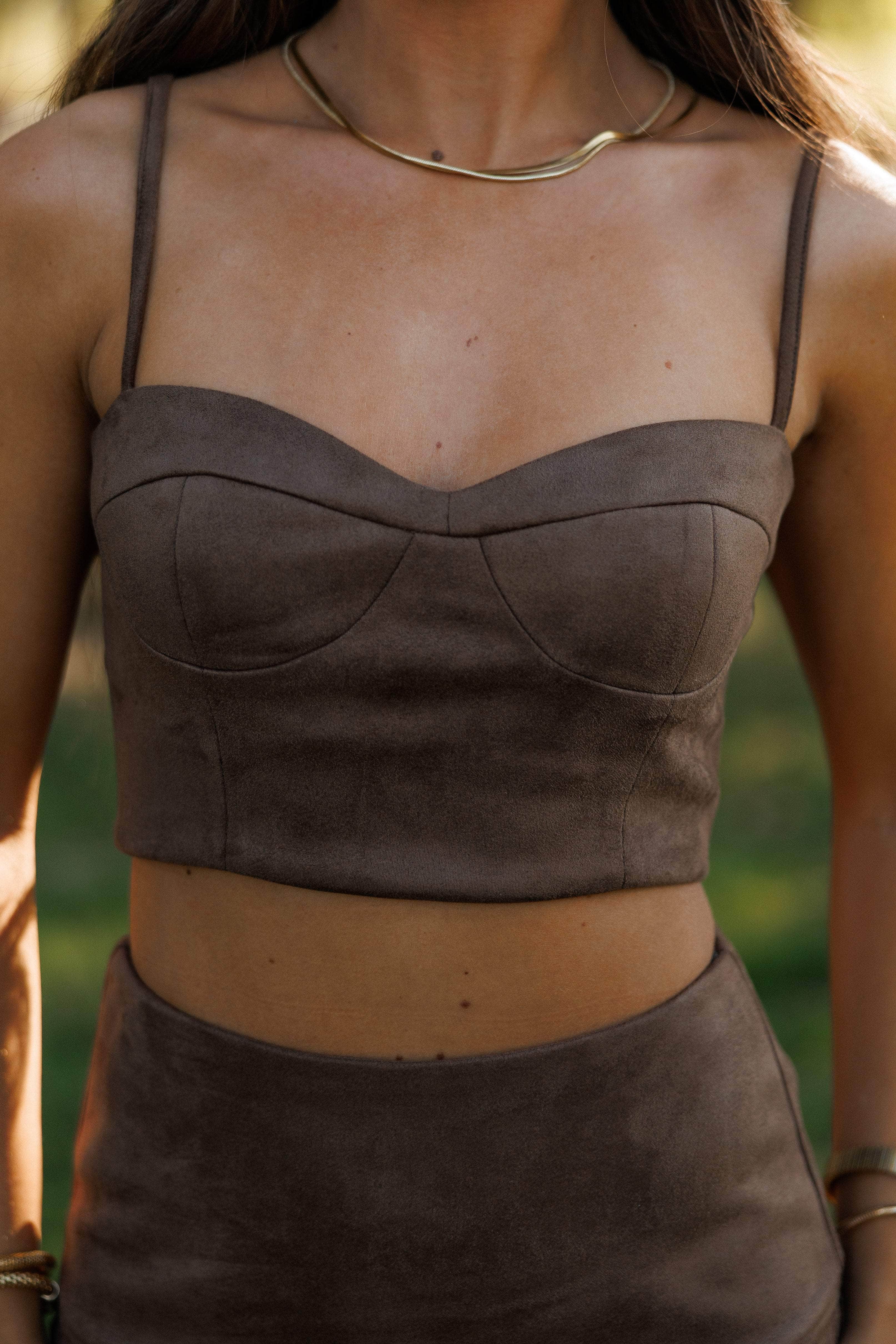 Western Spirit Suede Bustier Top - Image 2