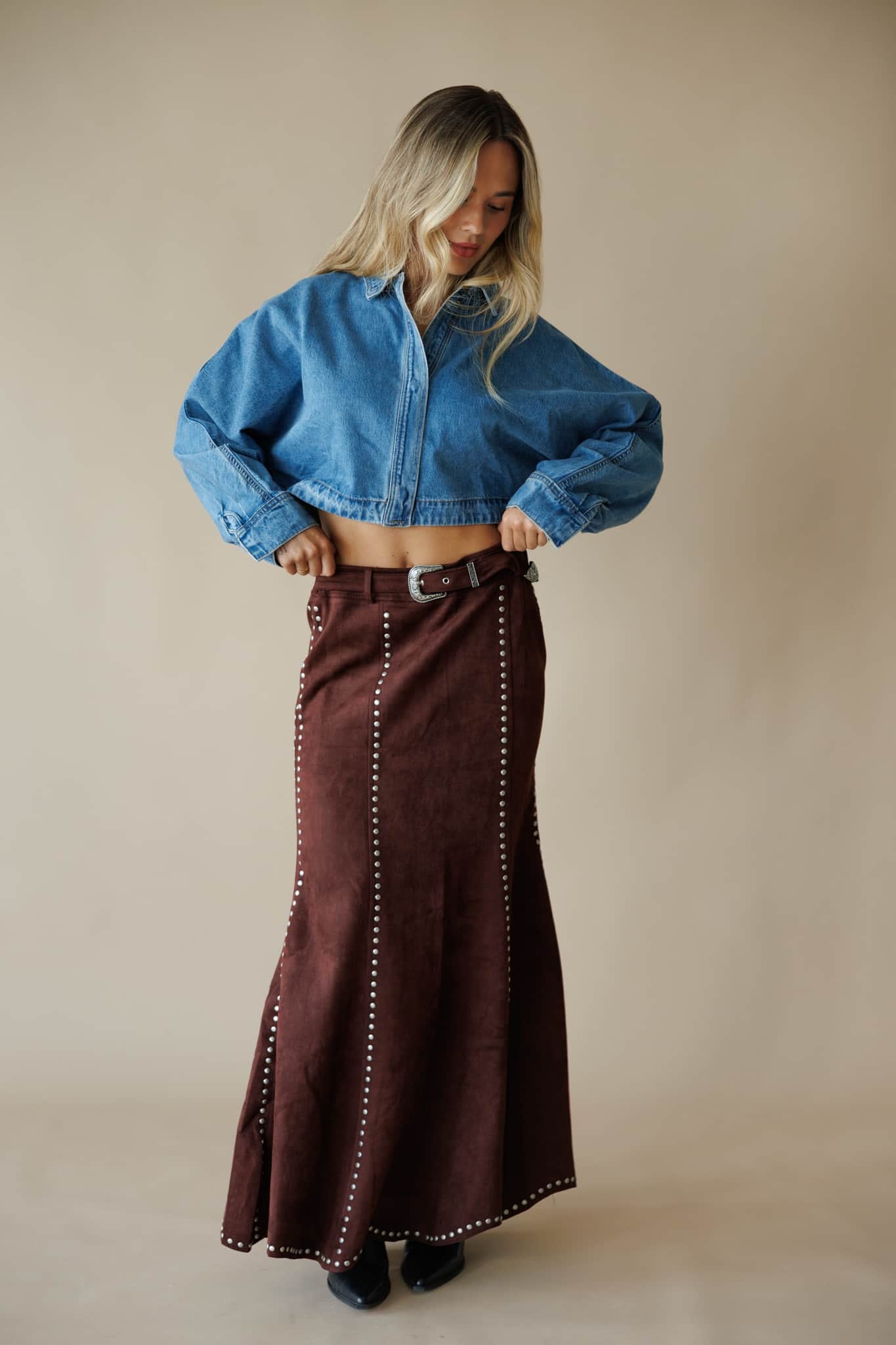Whiskey Business Studded Skirt - Image 5