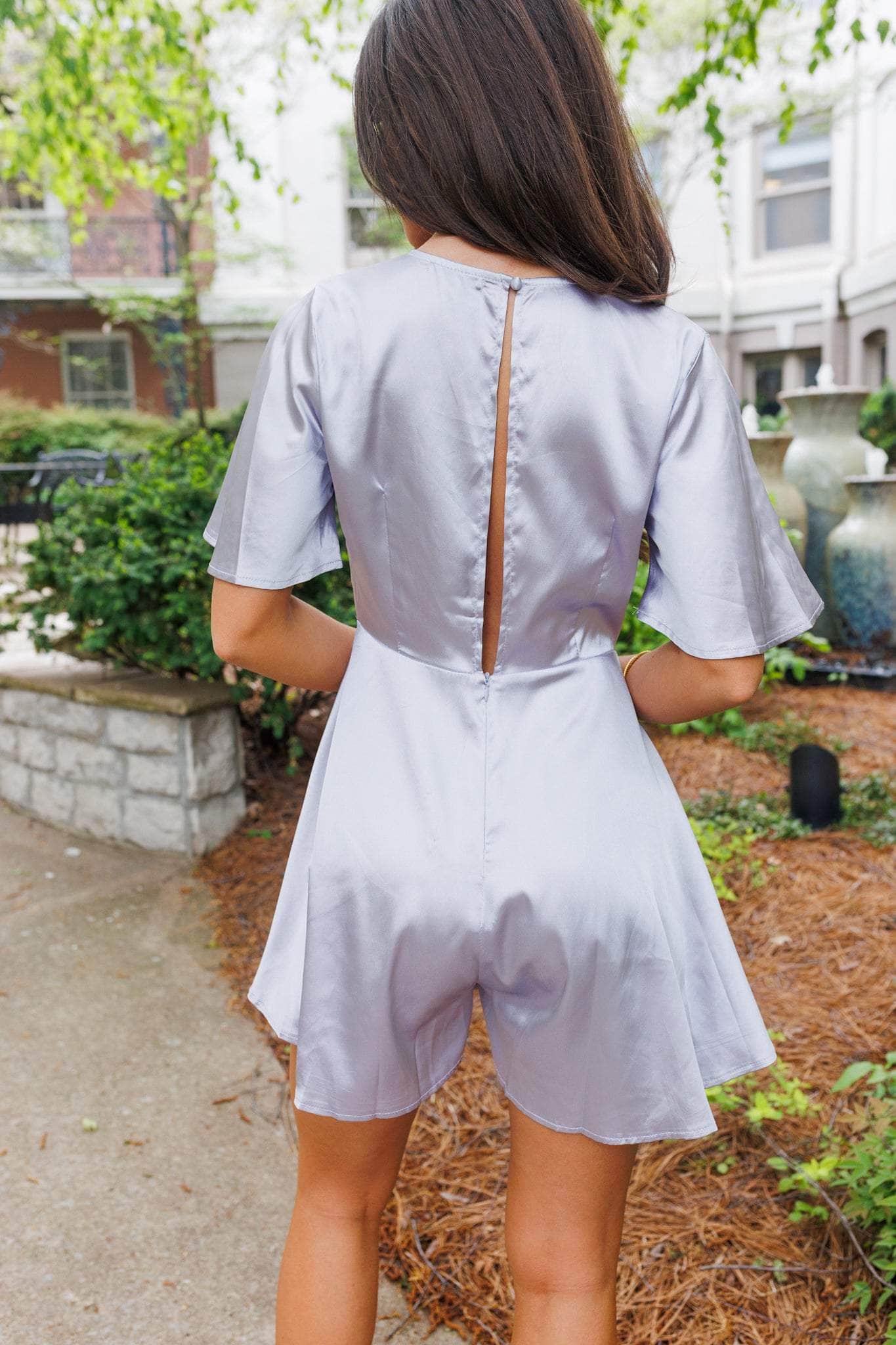 Willow Lane Satin Romper - Image 3
