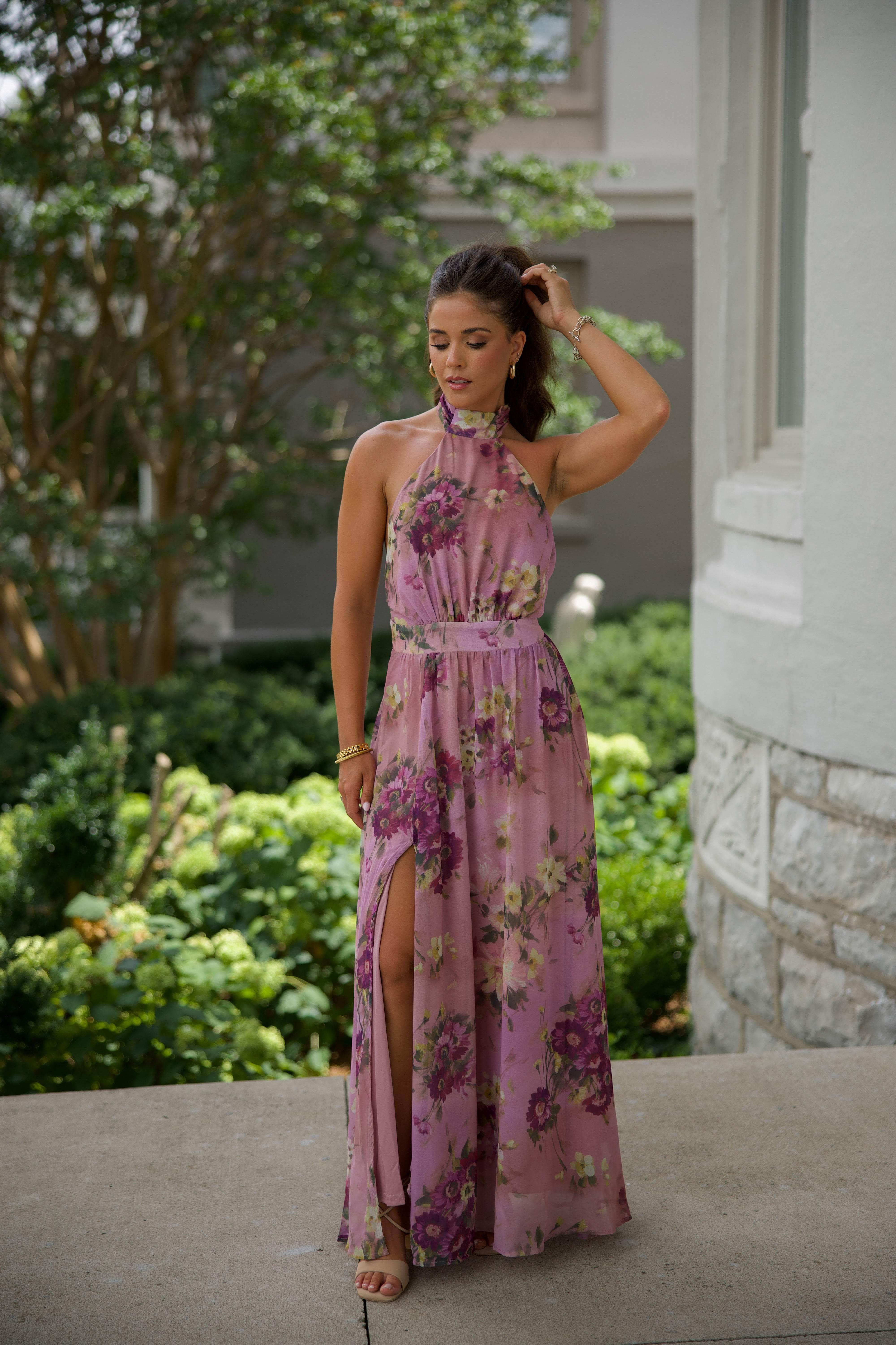 Wine Country Floral Maxi Dress - Image 3