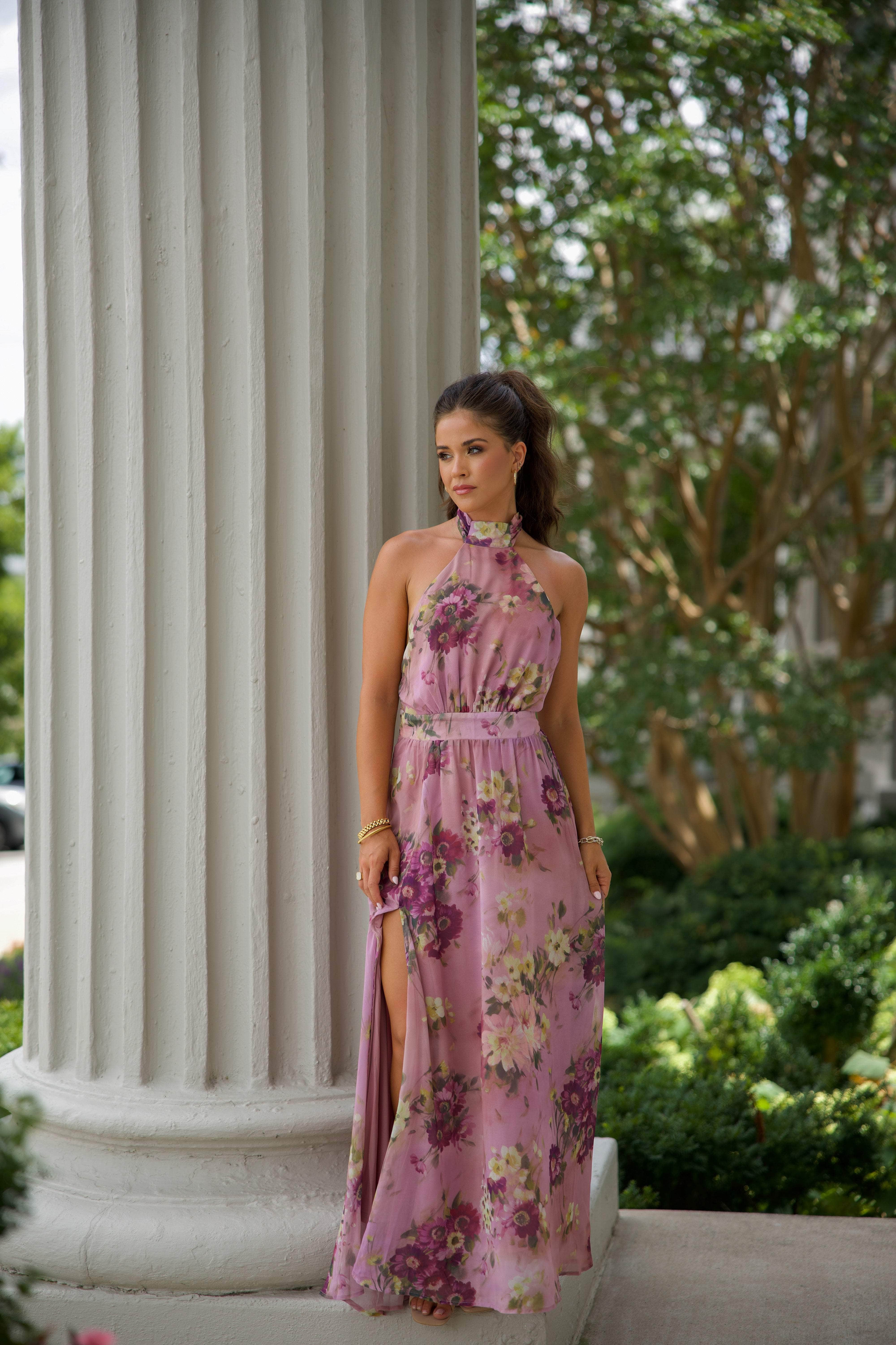 Wine Country Floral Maxi Dress - Image 4