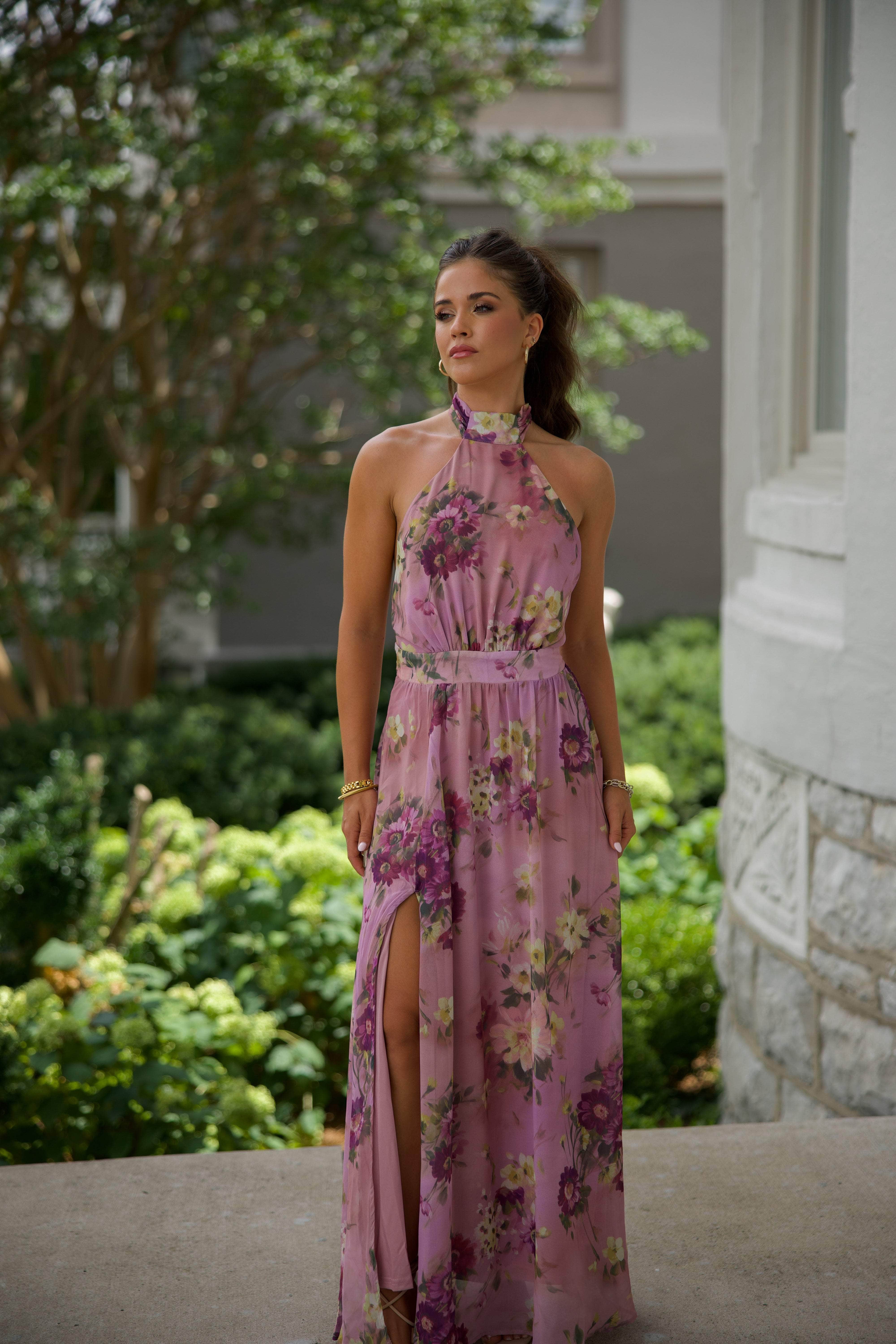 Wine Country Floral Maxi Dress - Image 5