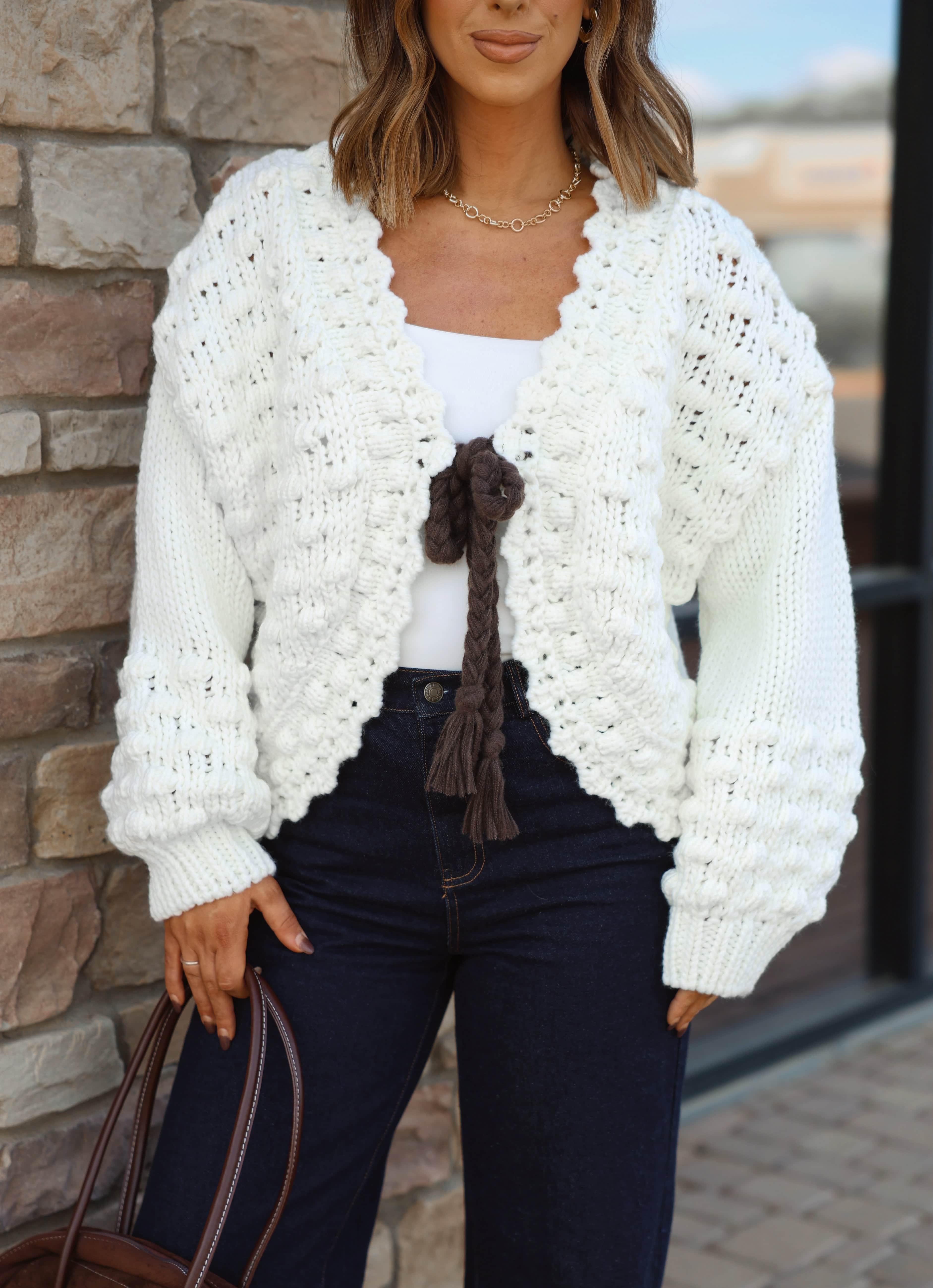 Winterlight Bow Cardigan - Image 2