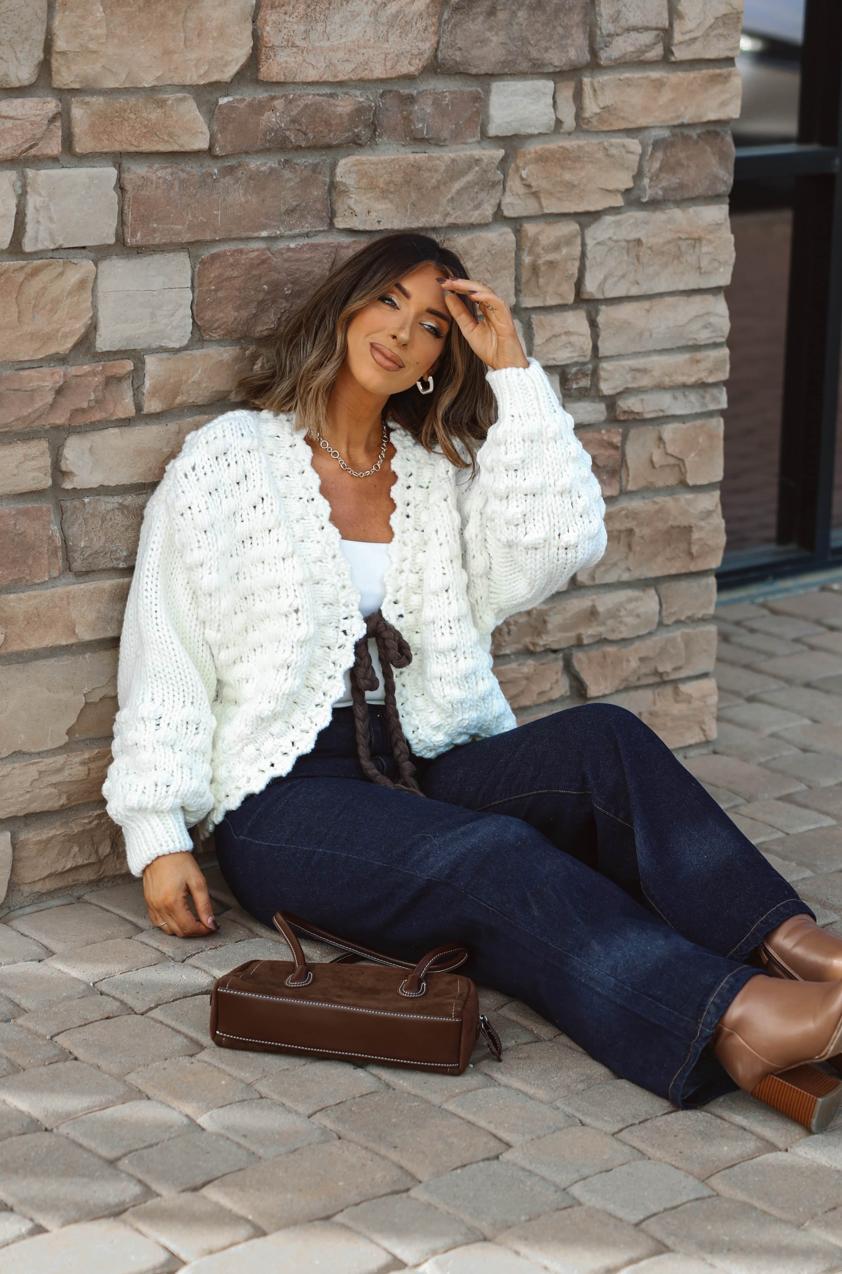 Winterlight Bow Cardigan - Image 6