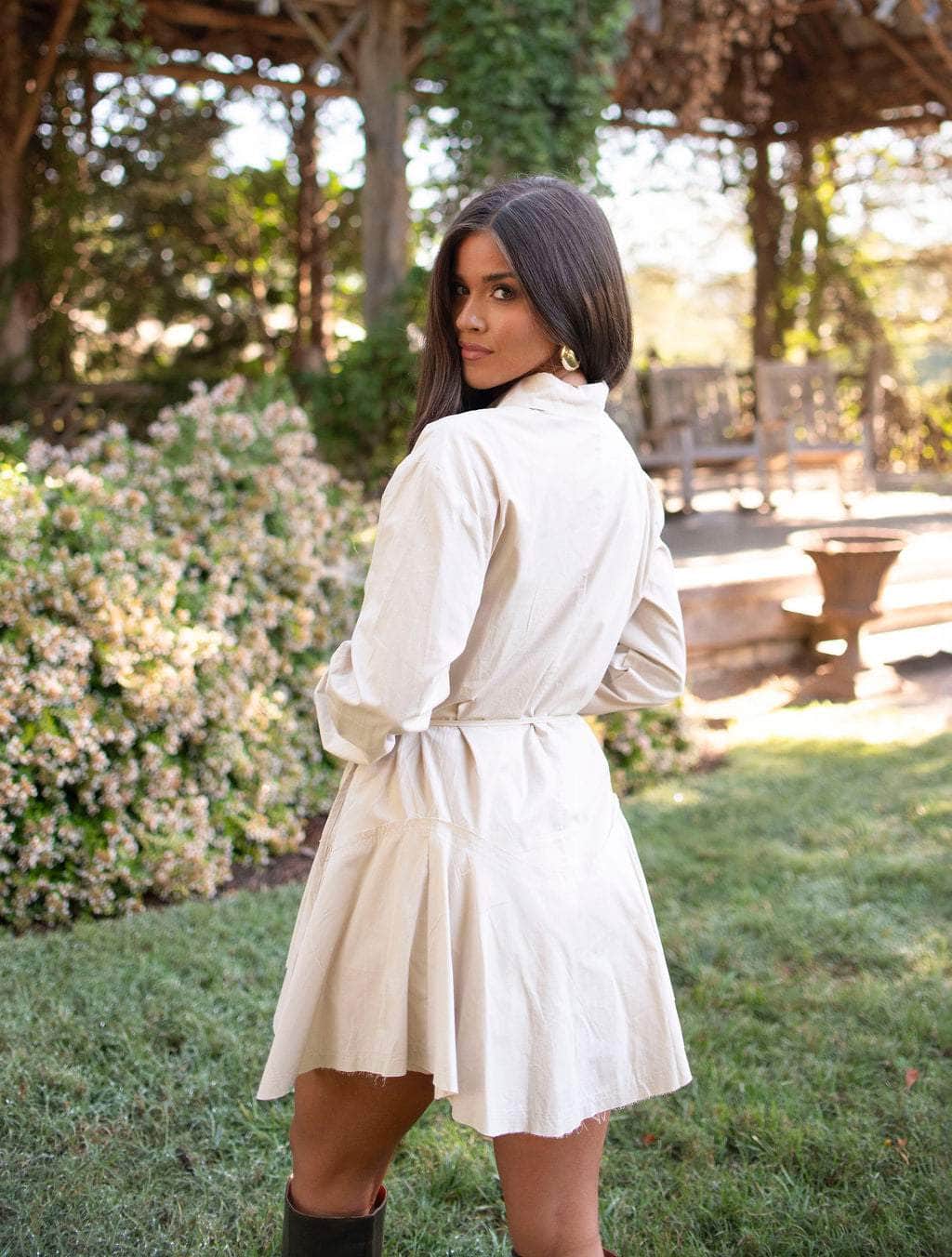 Countryside Chic Shirt Romper - Image 4