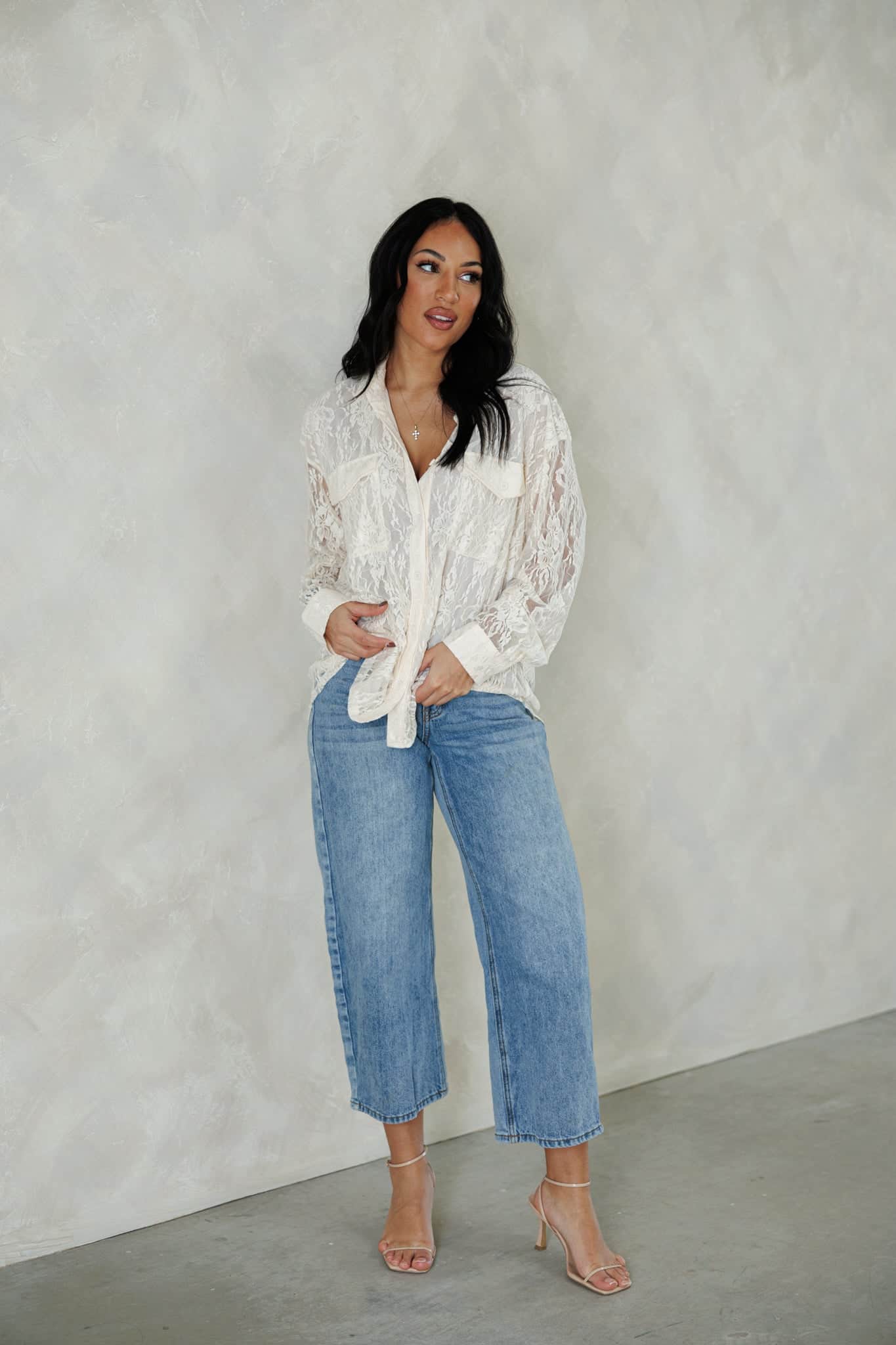 Boho Floral Lace Shirt - Image 3